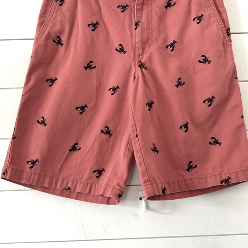 Chino Classic Lobster Shorts Size 30 Nautical Preppy Seashore 9” Inseam Izod - Picture 5 of 15